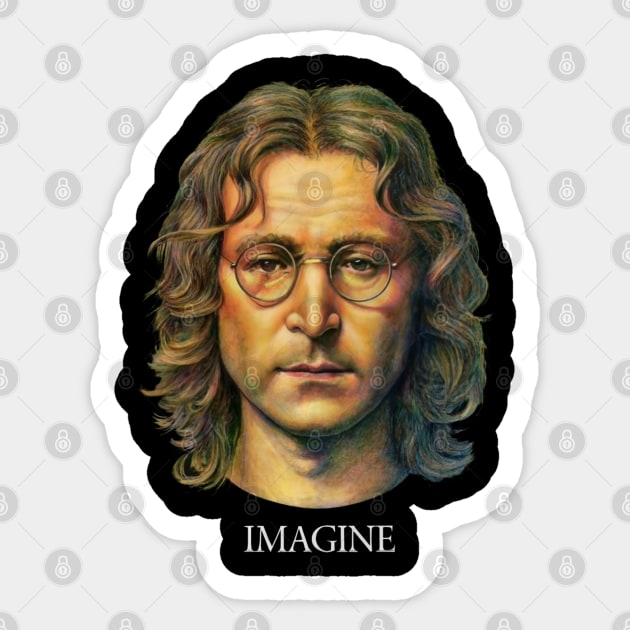 john lennon imagine Sticker by Aldrvnd